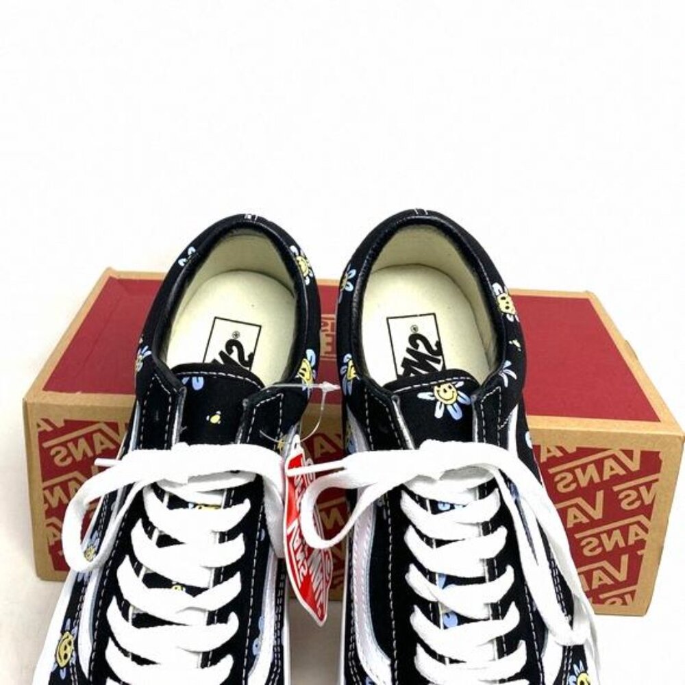VANS Old Skool Low Top Black Floral Suede Canvas VN0A5JMIY23 Sneakers Size Women - Picture 10 of 12